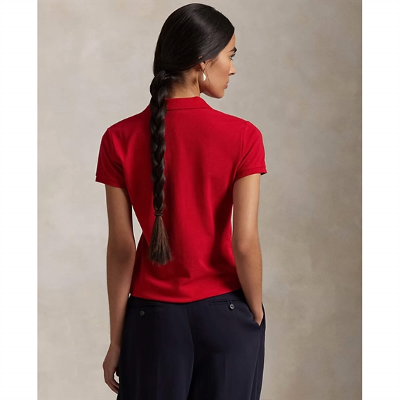 Polo Ralph Lauren Slim Fit Stretch Polo Shirt, Red/Navy